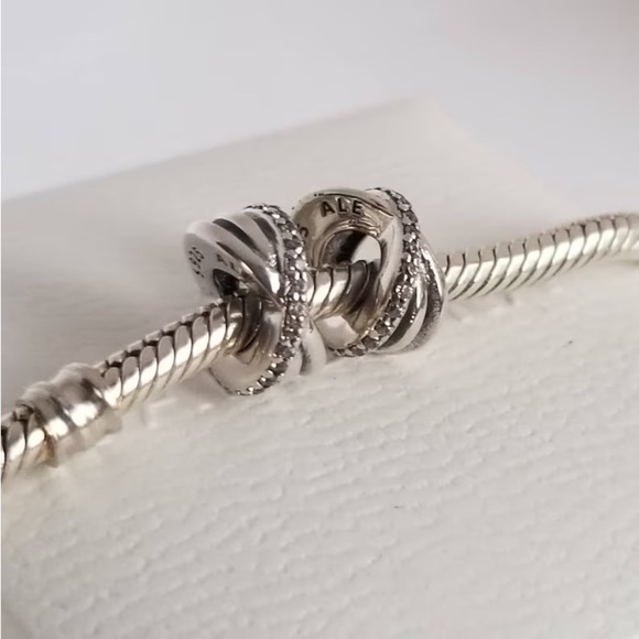 2 PANDORA Spacers Galaxy Sterling Silver in a gift box #189 - Picture 2 of 4